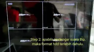 Cara Format Harddisk di DVR DAHUA type 1B04-I