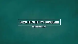 2020 TYT Felsefe Konuları ve Soru Dağılımları (ÖSYM - MEB)