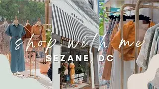 shop with me: SEZANE try on haul, new store in Georgetown, DC!