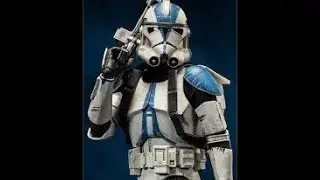 SIDESHOW COLLECTIBLES STAR WARS 501ST CLONE TROOPER DELUXE