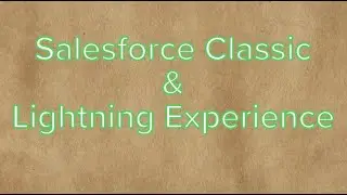 Salesforce Classic & Lightning Experience ( LEX )