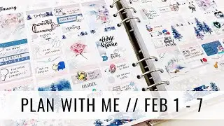 Plan With Me // Feb 1 - 7 // Valentine's Collab