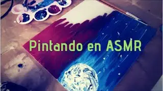 Pintando en ASMR // dibujo relajante con óleos