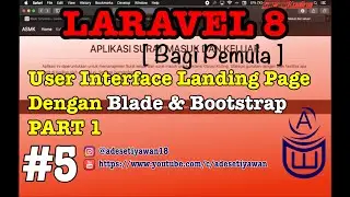 [ TUTORIAL LARAVEL  8 + BOOTSTRAP UNTUK PEMULA ] UI Landing Page dengan Blade dan Bootstrap | Part 1