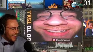 ohnePixel reacts to his face in TIMES SQUARE!