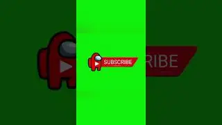 Gaming subscribe button green screen✅