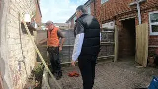 Fence Build Reclaimed Posts Feather Edge Boards