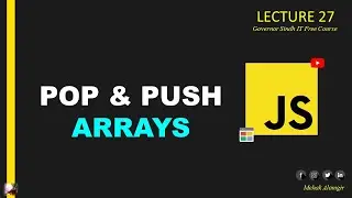 pop and push array in javascript I JavaScript Array Pop & Push Tutorial in Urdu