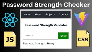 Build a Simple Password Strength Validator in React.js | Step-by-Step React Tutorial