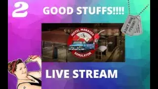 Motel Manager Simulator Gameplay, Upgrade's Employee's & More space Live Stream 2