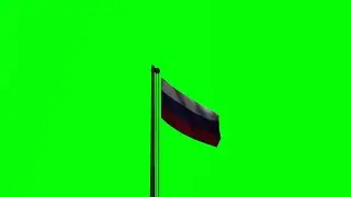 Flag Russia green screen