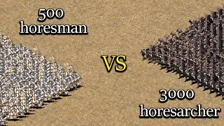 horseman 500 vs 3000 horsearcher stronghold crusader