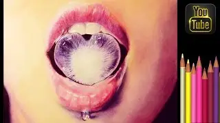 Губы   Реалистичный рисунок .