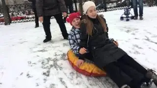 Катаемся на лепёшке