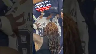 CEEDEE LAMB ✭ #COWBOYS WR SIGNING AUTOGRAPHS AFTER PRACTICE! 🔥 #Training Camp Ending Strong 👀 #NFL