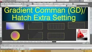 Gradient Command and Hatch Extra Setting in AutoCad II Hindi/Urdu Tutorial