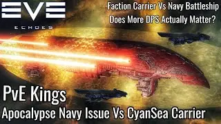 EVE Echoes - CyanSea Carrier Vs Apocalypse Navy Issue/Striker - Does More DPS Actually Matter?
