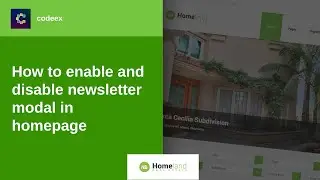 How to enable and disable newsletter modal in homepage (Homeland)