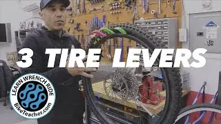 Use three tire levers for hard to remove tires.