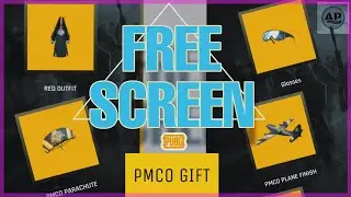 PUBG MOBILE PMCO GIFT || GET FREE SCREEN PARACHUTE, PLANE, OUTFIT - 11JULY