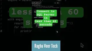 How to connect to a SQL server using Python SQLAlchemy 