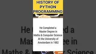 Python Programming History #youtubeshorts #shorts #Python #pythonprogramming