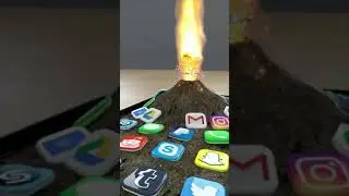 Amazing 3d animation | Volcano Action on phone