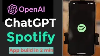 Build Spotify App in 2 minutes using ChatGPT 