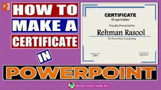 How to create Certificate Design In MS PowerPoint? 