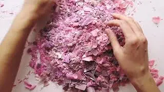 Хруст мыло. Ломаю мыльные лепестки. АСМР мыло. Soap cutting. Soap carving