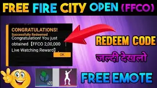 FFCO Redeem Code || FFCO emote redeem code || today new redeem code free fire || Unity gaming ff ||