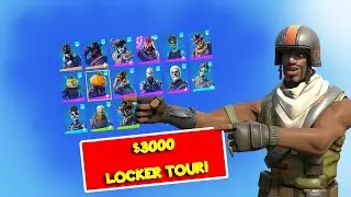 MY £3000 FORTNITE LOCKER!!!! (WITH RARE SKINS)