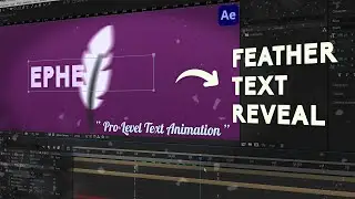 Feather Text Reveal In After Effects | After Effects Text Animation Tutorial