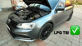 Installation of LPG equipment on a TSI Volkswagen engine