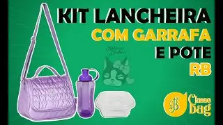 KIT LANCHEIRA + GARRAFINHA + POTE REBECCA BONBON  ORIGINAL LOJA CLASSEBAG