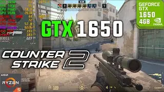 Counter Strike 2 GTX 1650 Ryzen 3600 FPS Test in 2024