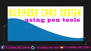 How To Business Card Design Using Pen Tools and Freeform Pen Tools In Adobe Photoshop CS6 and CC