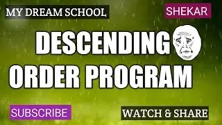 ||HOW TO EXECUTE A DESCENDING ORDER PROGRAM IN 8086 EMULATOR||
