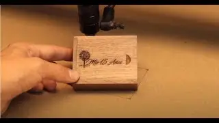 Grabado láser  estuche para usb madera