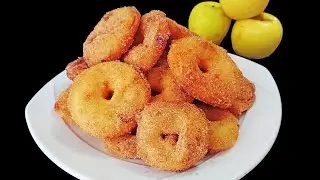 🍎 Apple Rings | 🍩 Apple Donuts Recipe | Apple cinnamon recipe #donas #donuts