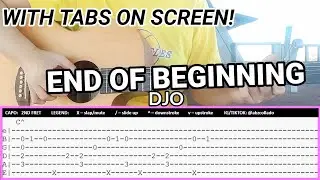 end of beginning fingerstyle tabs - abz collado | djo