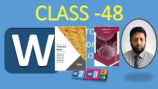 48. How to insert a custom cover page in word Bangla||make a cover page in Word