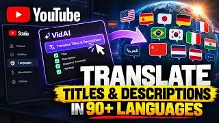 How to Translate YouTube Titles & Descriptions into 90+ Languages — VidAI Guide