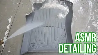 Detailing Plastic Floor Mats || ASMR Detailing 😮