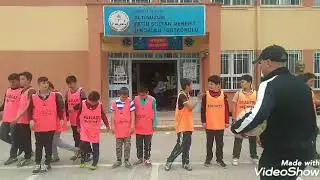 İslahiye Altınüzüm Fatih Sultan Mehmet Ortaokulu futbol müsabakaları final maçı giriş videosu