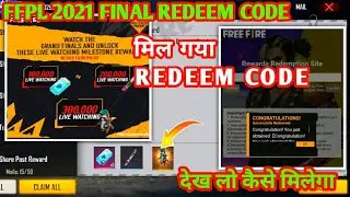 FFPL Grand Final Redeem Code | Free Fire Redeem Code Today | Redeem Code Free Fire Today Live