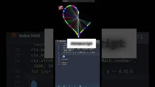Heart-shaped design using javascript #shorts #htmlcoding