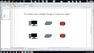 straight-through or cross-over cables? straight through or crossover?