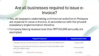 Who Need to Submit E invoice to LHDN /IRBM