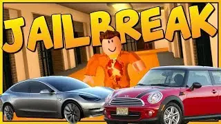 Roblox побег из тюрьмы мини купер и тесла!!!